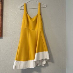 Esteban Cortazar Collective Yellow Flamenco Dress. Size 8
